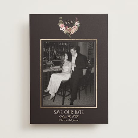 Foil-Pressed Save the Date Cards