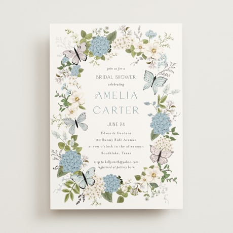 Foil-Pressed Bridal Shower Invitations