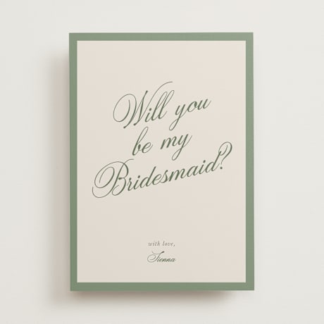 Bridesmaid Cards