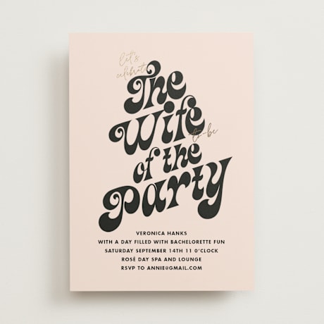 Foil-pressed Bachelorette Cards