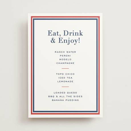 Graduation Menu Signs