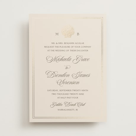 Foil-Pressed Wedding Invitations