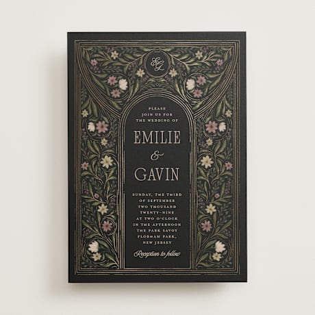 Foil-Pressed Wedding Invitations