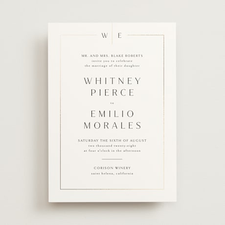 Foil-Pressed Wedding Invitations