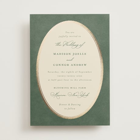 Foil-Pressed Wedding Invitations