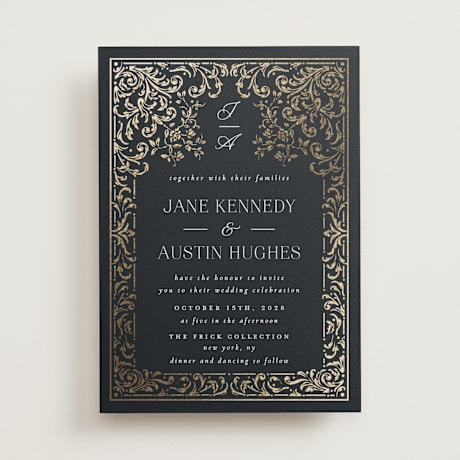 Foil-Pressed Wedding Invitations