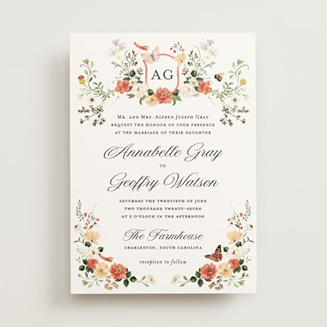 Foil-Pressed Wedding Invitations