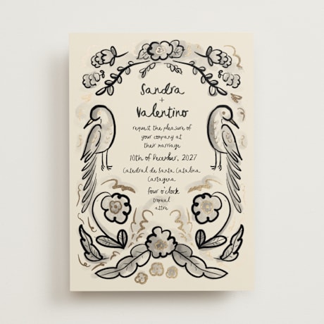 Foil-Pressed Wedding Invitations
