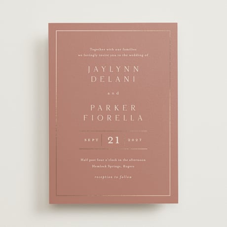 Foil-Pressed Wedding Invitations