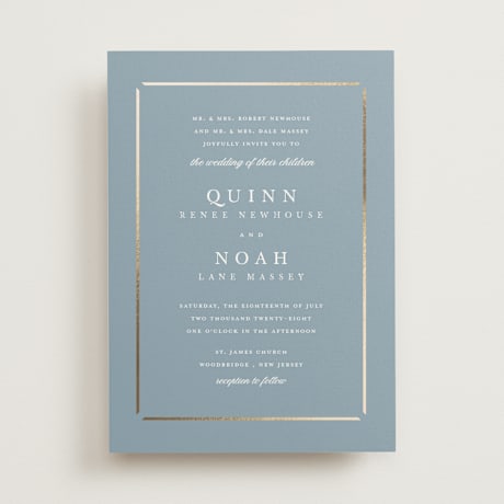 Foil-Pressed Wedding Invitations