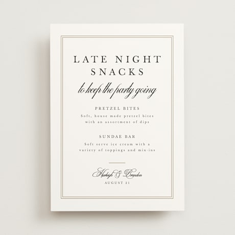 Menu Signs