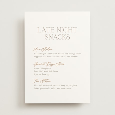 Menu Signs