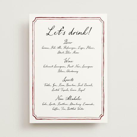 Menu Signs