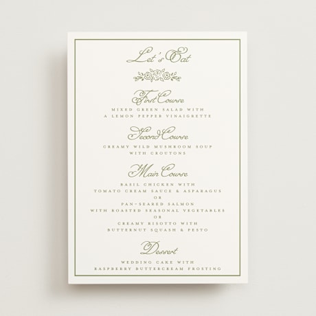 Menu Signs