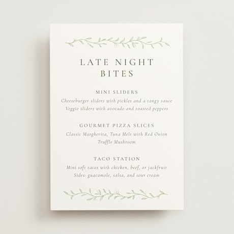 Menu Signs