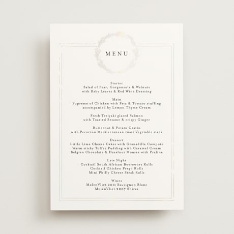 Gloss-Press Menus