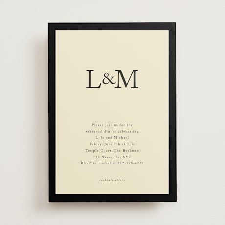 Rehearsal Dinner Invitations