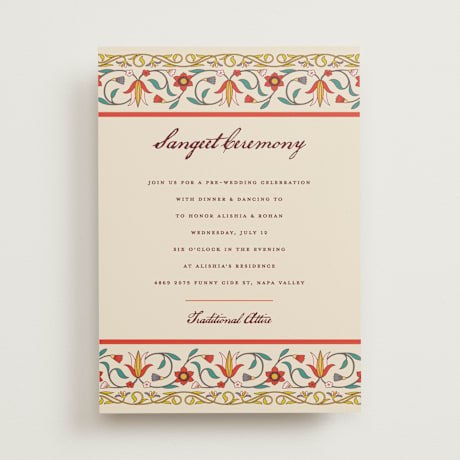 Sangeet Invitations