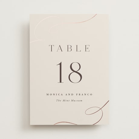 Table Numbers