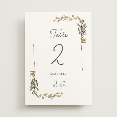 Table Numbers