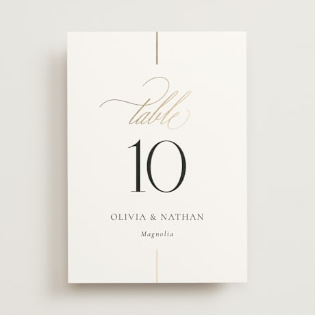 Table Numbers