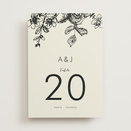 Table Numbers