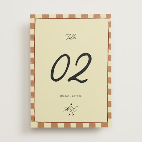 Table Numbers