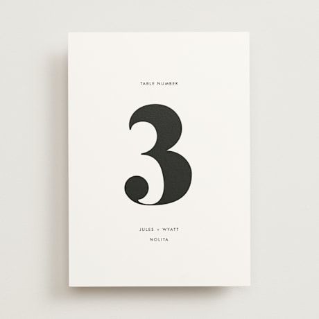 Table Numbers