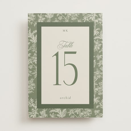 Table Numbers