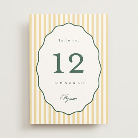 Table Numbers
