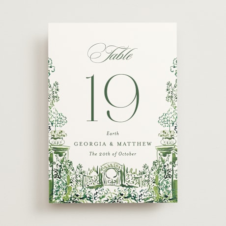 Table Numbers
