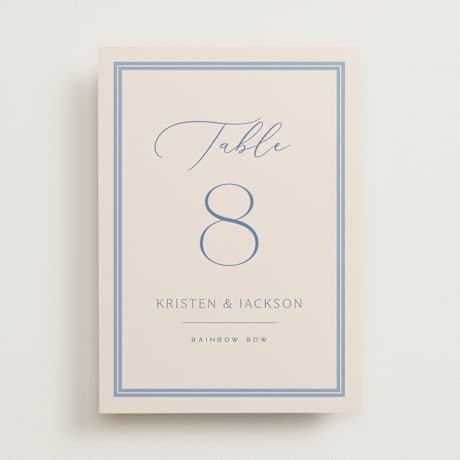 Table Numbers