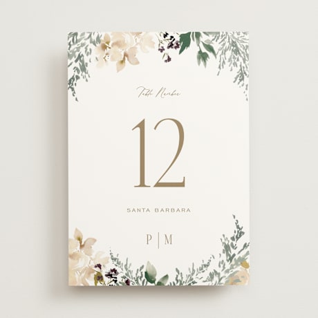 Table Numbers