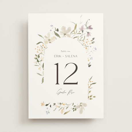 Table Numbers