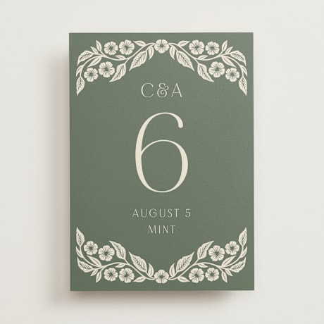 Table Numbers