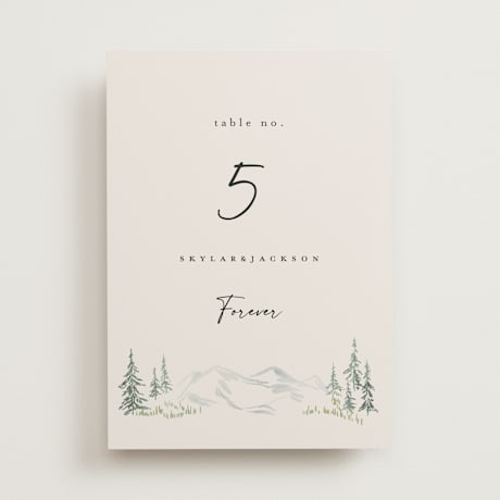 Table Numbers