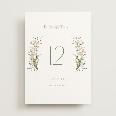 Table Numbers