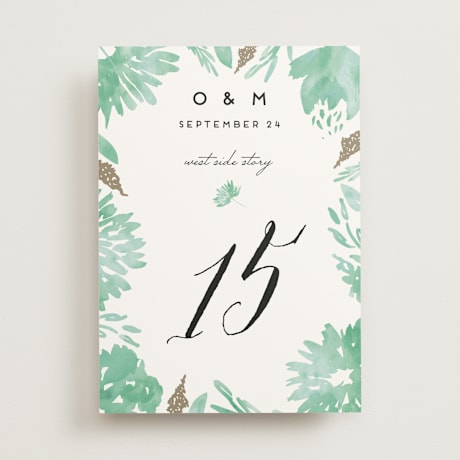 Table Numbers