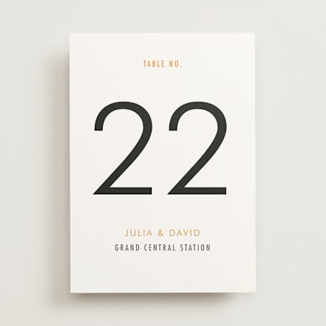 Table Numbers