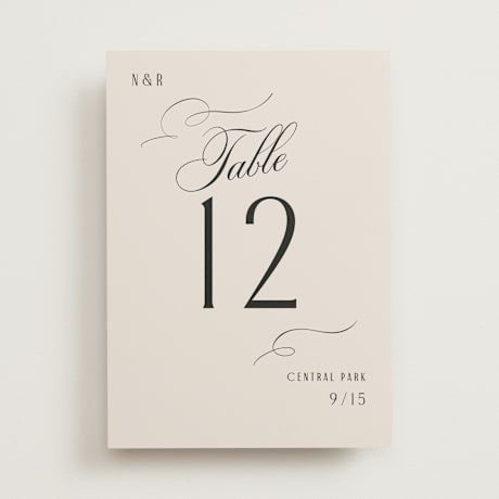 Table Numbers