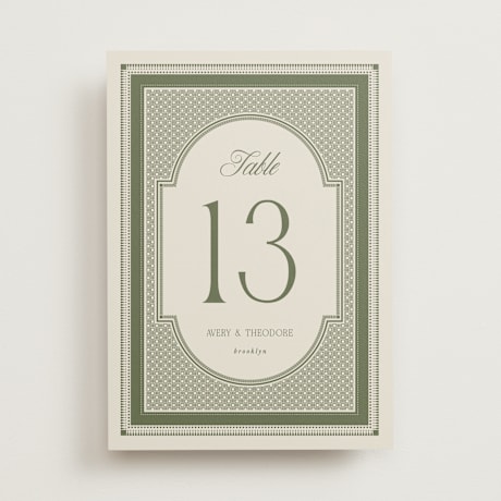 Table Numbers