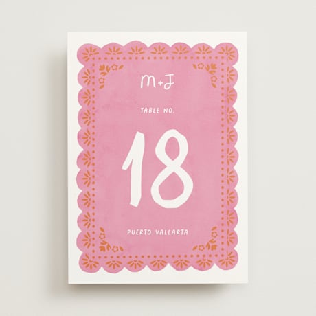 Table Numbers