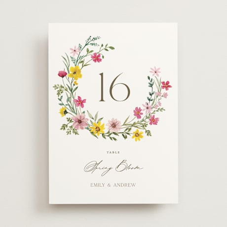 Table Numbers
