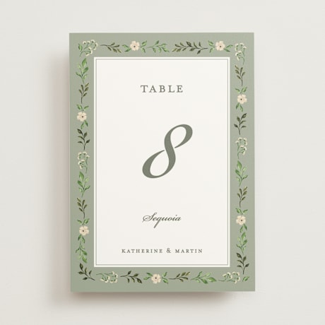 Table Numbers
