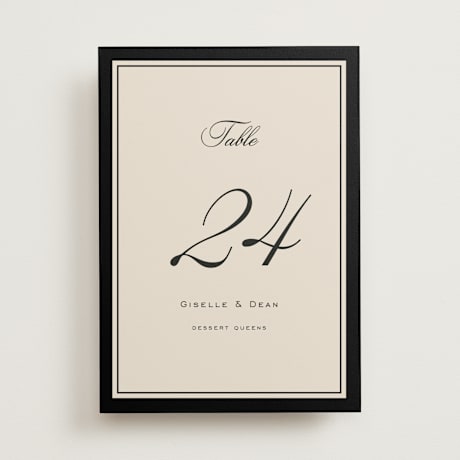 Table Numbers