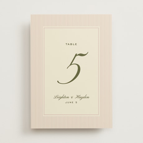 Table Numbers