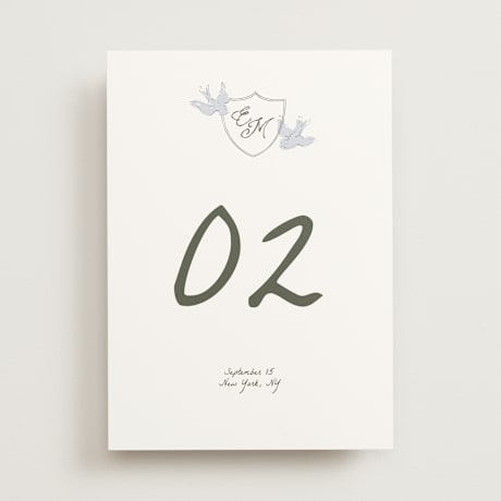 Table Numbers