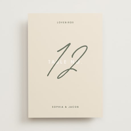 Table Numbers