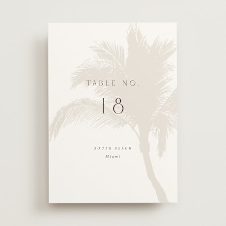 Table Numbers
