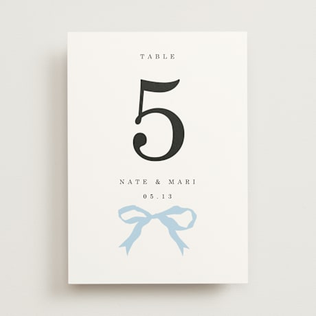 Table Numbers
